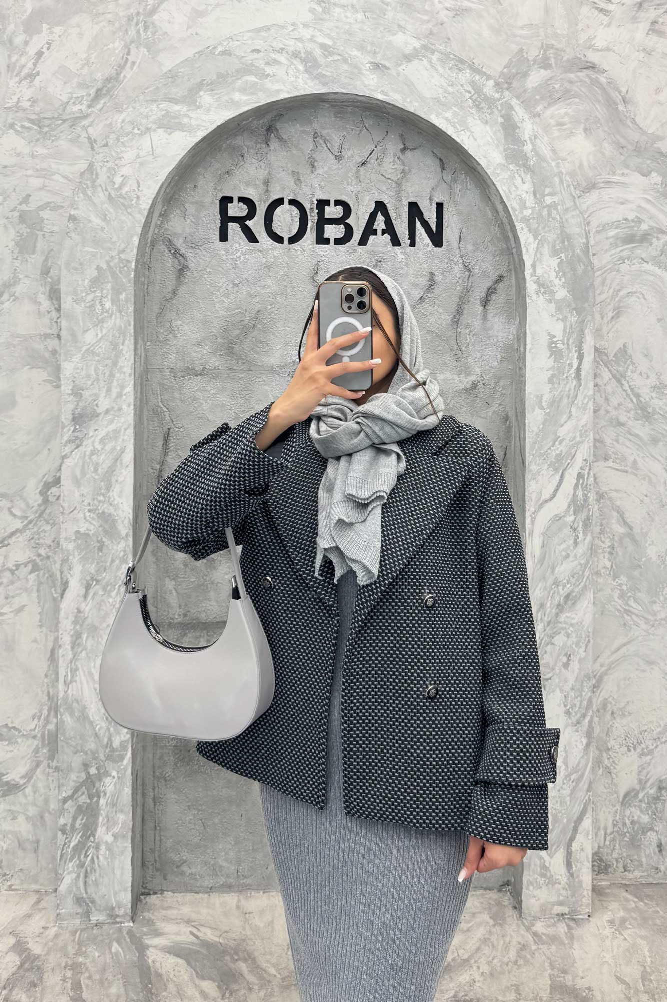 کت گابانا یقه انگلیسی آستردار ELVORA