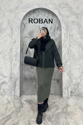 کت گابانا یقه انگلیسی آستردار ELVORA