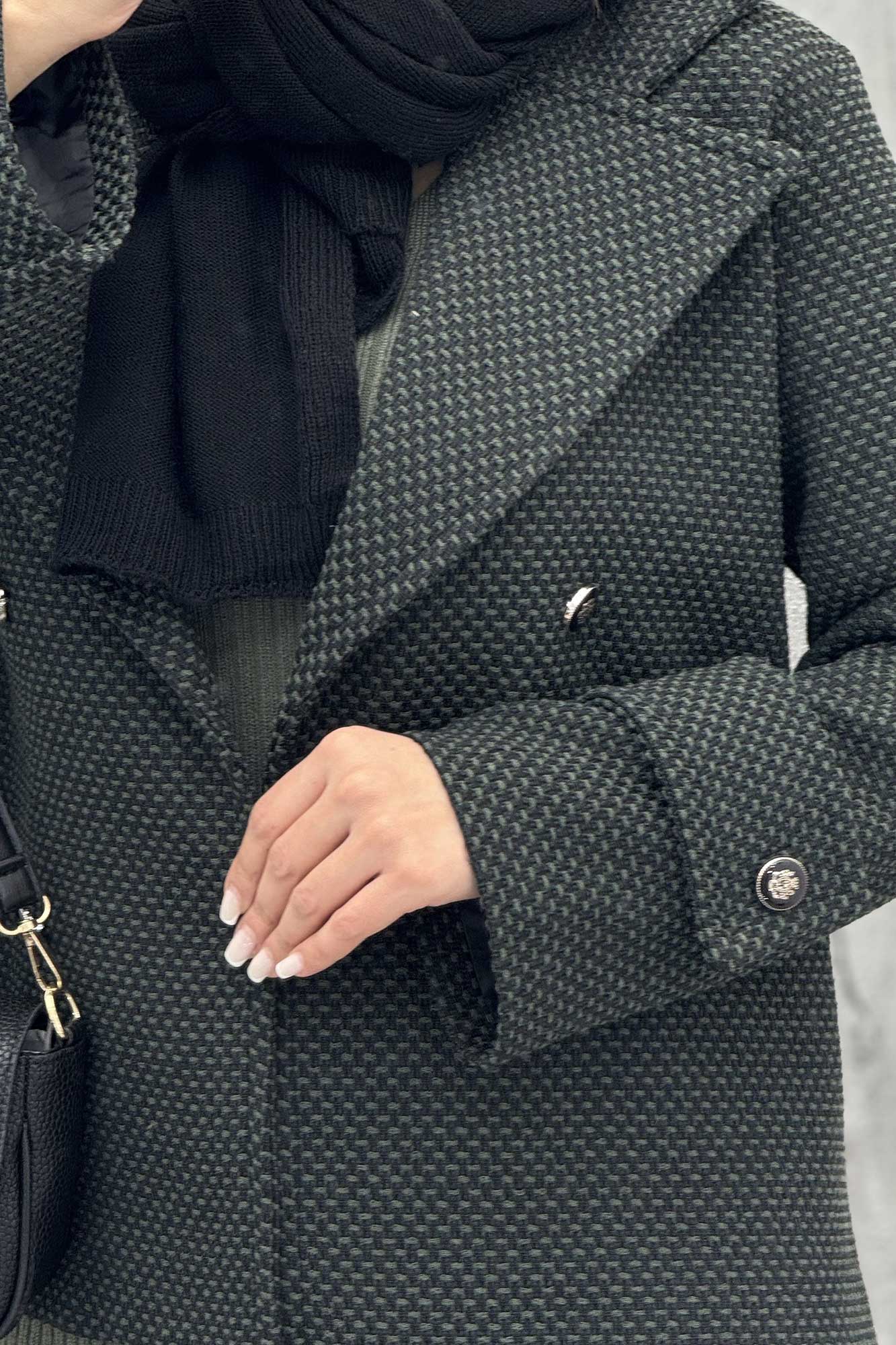 کت گابانا یقه انگلیسی آستردار ELVORA