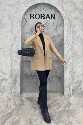 کت فوتر آستردار یقه انگلیسی لبه دوخت