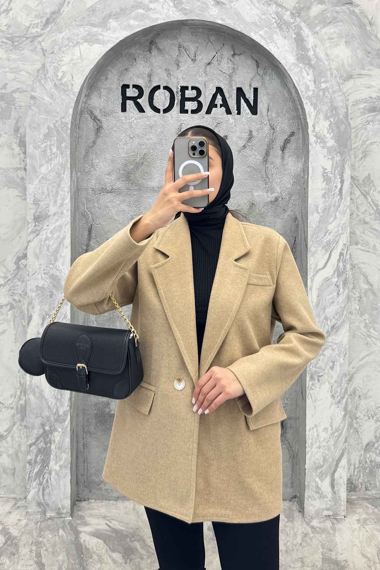 کت فوتر آستردار یقه انگلیسی لبه دوخت