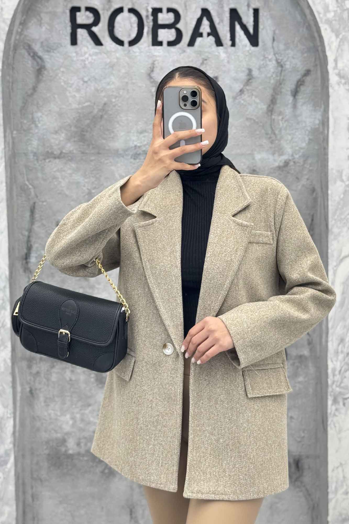 کت فوتر آستردار یقه انگلیسی لبه دوخت