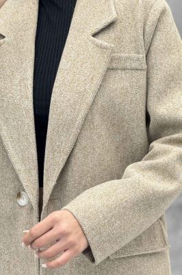 کت فوتر آستردار یقه انگلیسی لبه دوخت