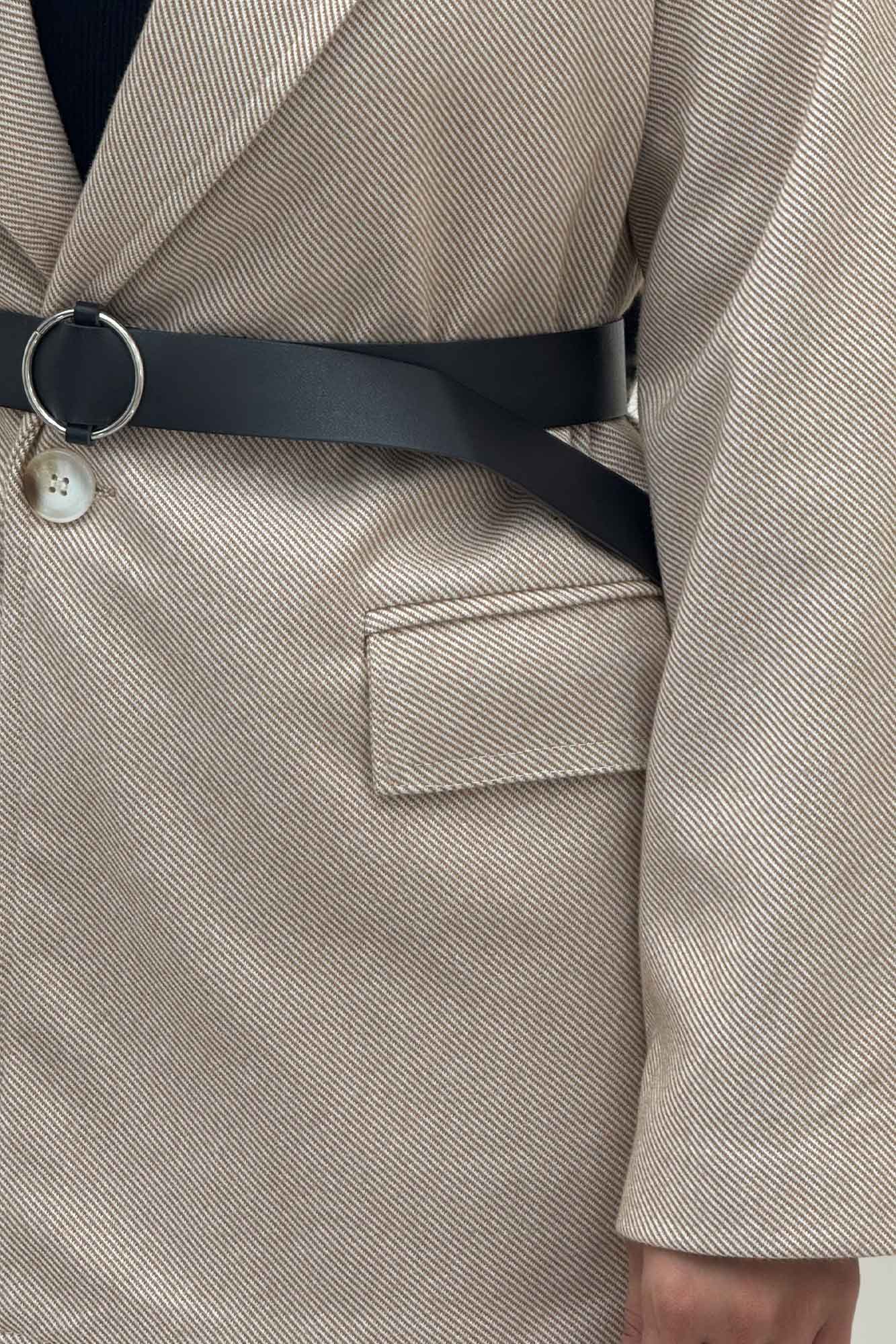 کت فوتر کجراه آستردار تک دکمه