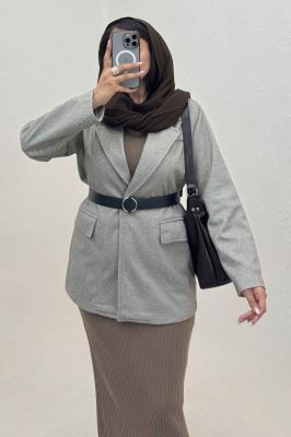 کت فوتر کجراه آستردار تک دکمه