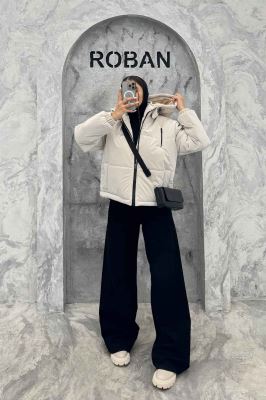 کاپشن سیلیکونی کلاهدار سه جیب