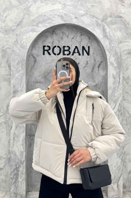 کاپشن سیلیکونی کلاهدار سه جیب