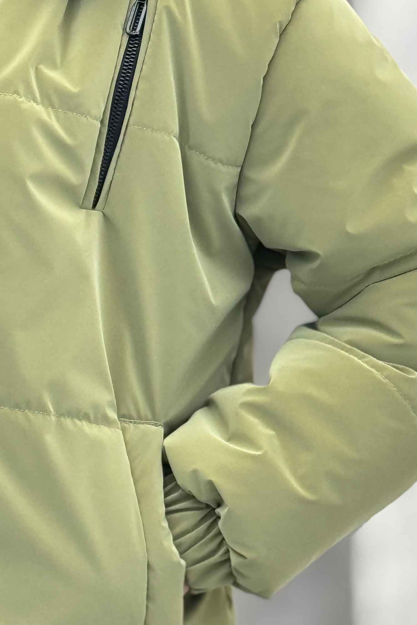 کاپشن سیلیکونی کلاهدار سه جیب