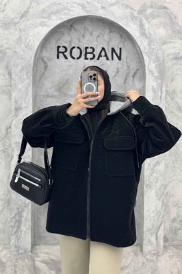 کاپشن سیلیکونی دوخت موجی کلاهدار