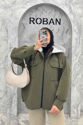 کاپشن سیلیکونی دوخت موجی کلاهدار