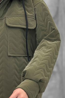 کاپشن سیلیکونی دوخت موجی کلاهدار