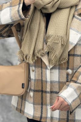 کت آستردار چهارخانه چهار دکمه کابریا