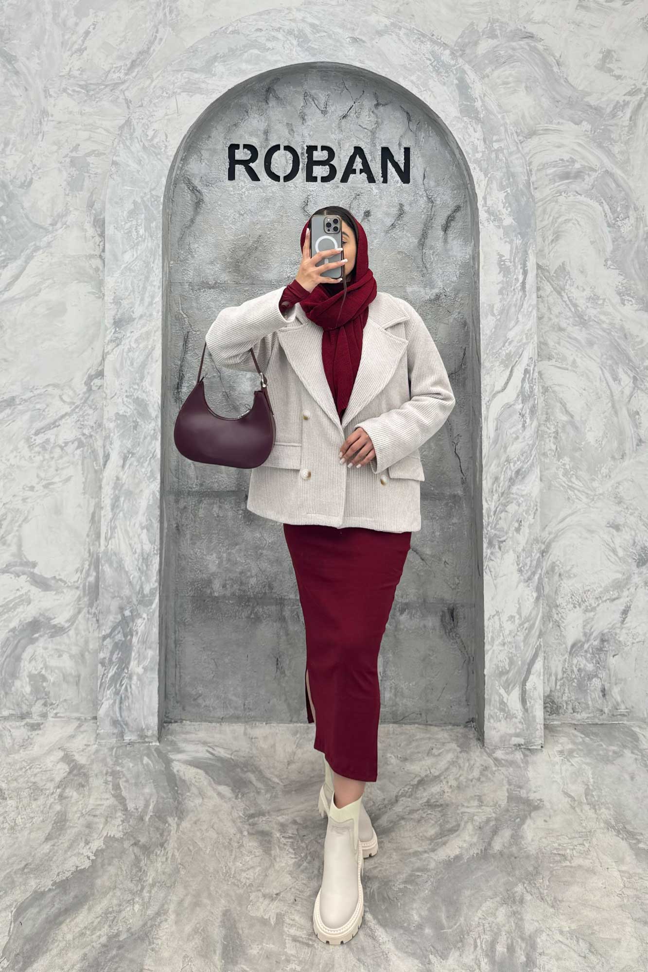 کت آستردار4 دکمه لمزور بیسکویتی میرابل