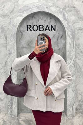 کت آستردار4 دکمه لمزور بیسکویتی میرابل