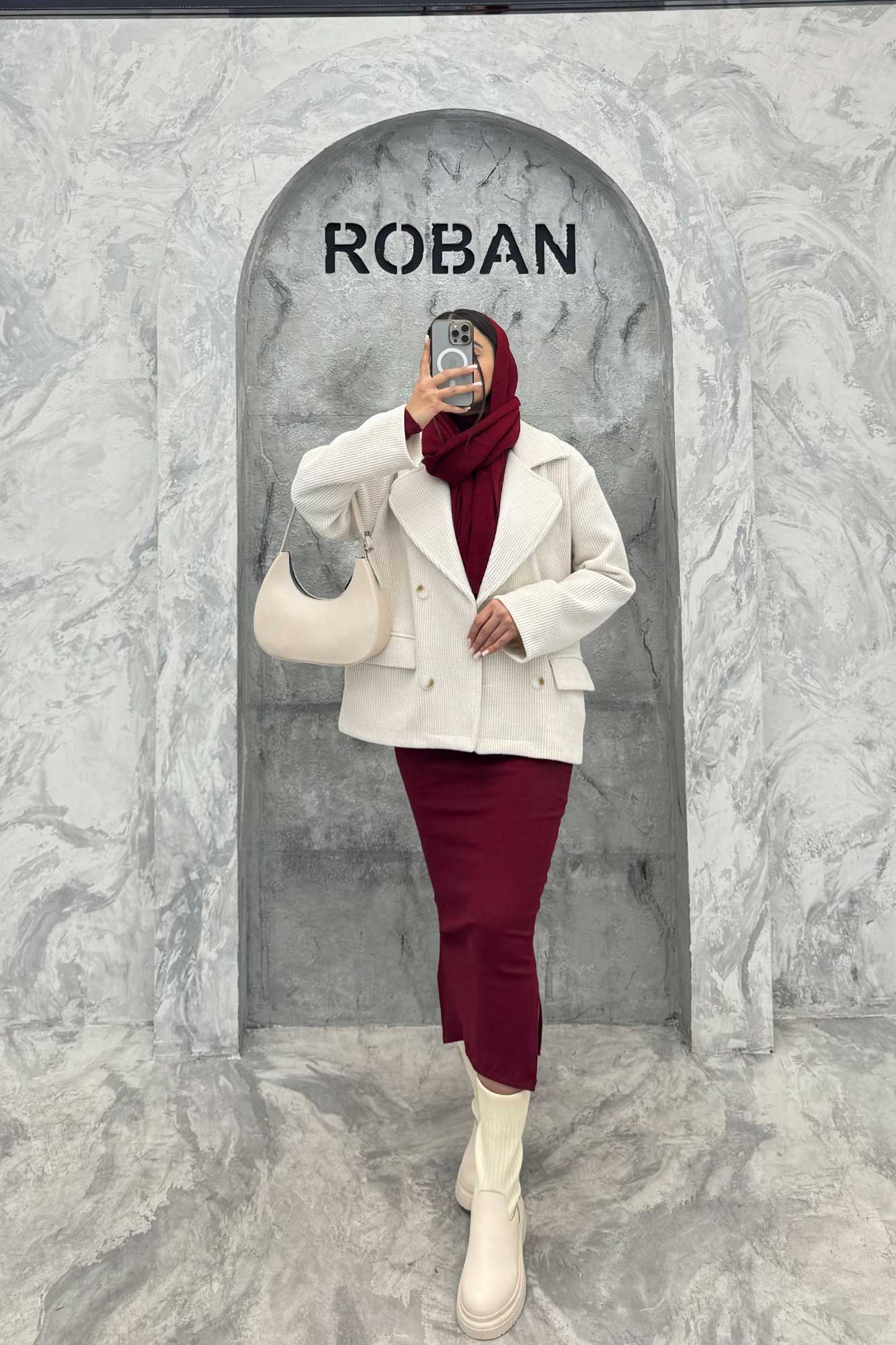 کت آستردار4 دکمه لمزور بیسکویتی میرابل