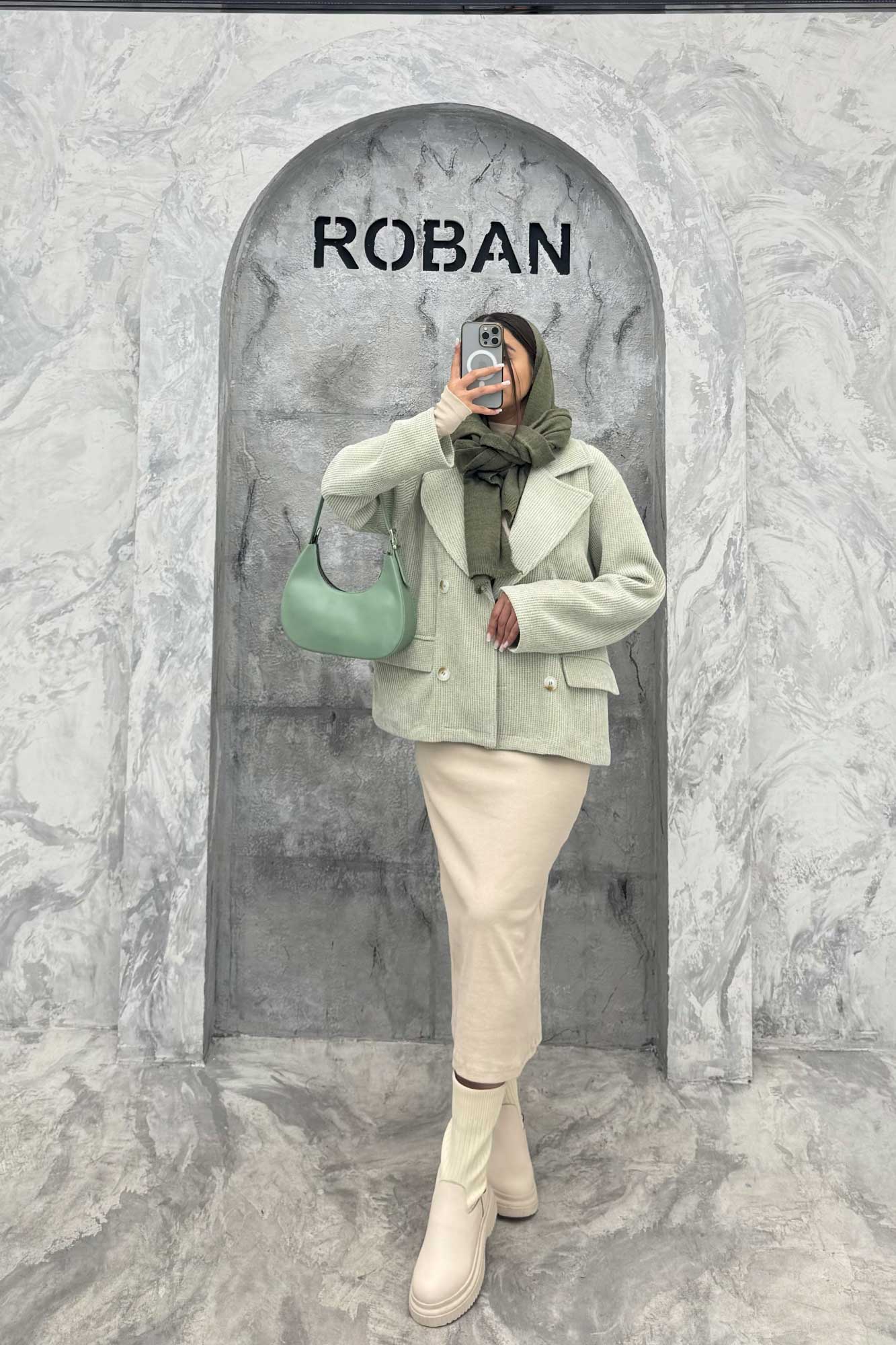 کت آستردار4 دکمه لمزور بیسکویتی میرابل