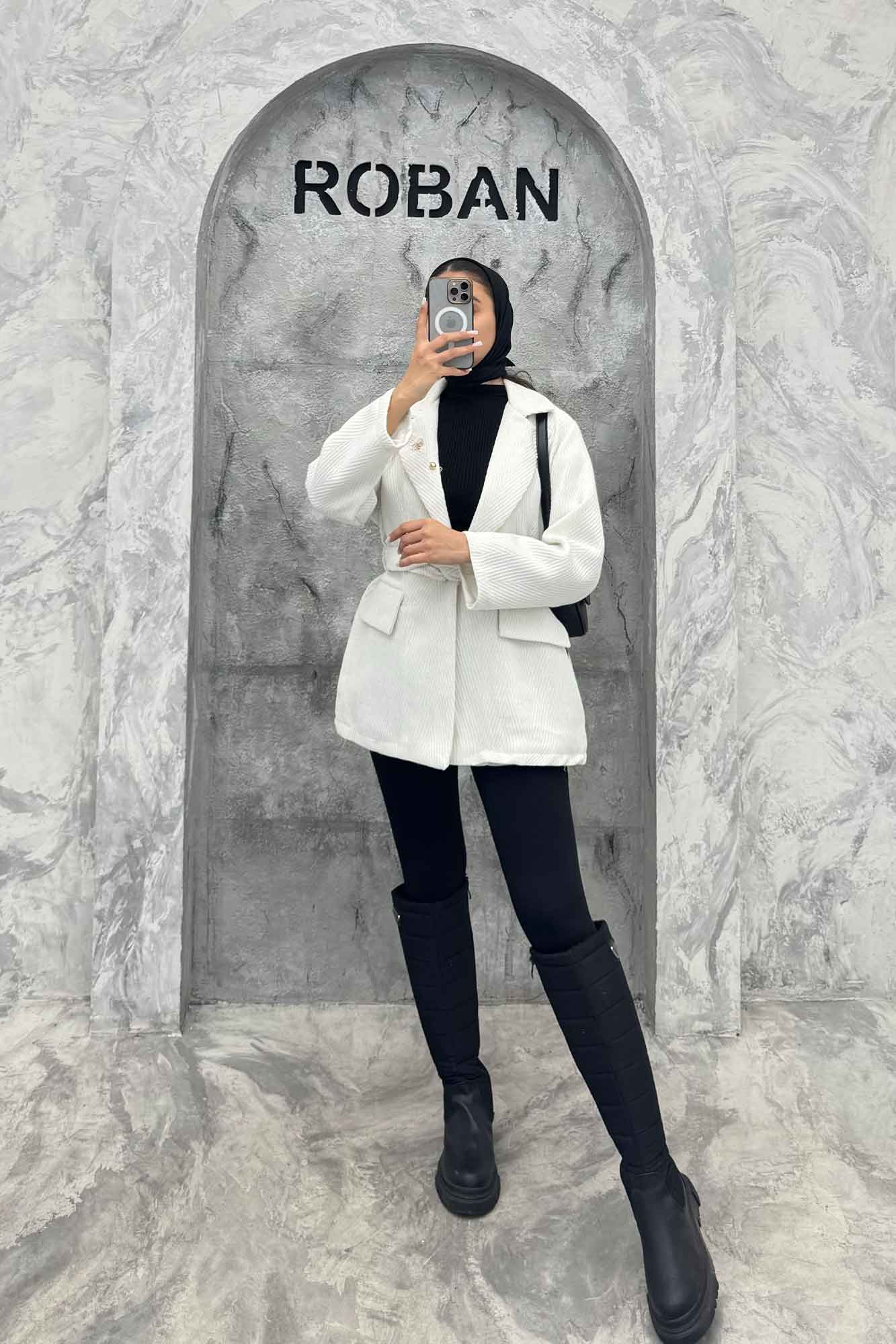 کت فوتر جناقی لمه دار گلسینه میخی آستردار