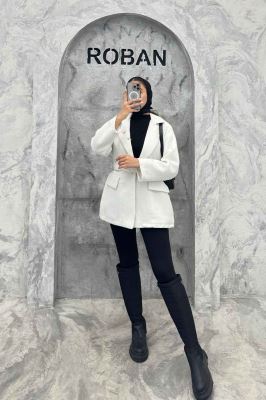 کت فوتر جناقی لمه دار گلسینه میخی آستردار