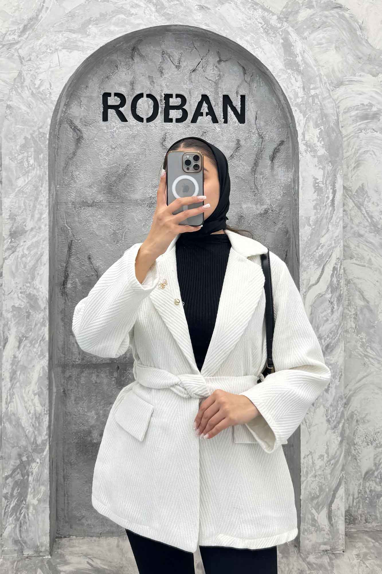 کت فوتر جناقی لمه دار گلسینه میخی آستردار