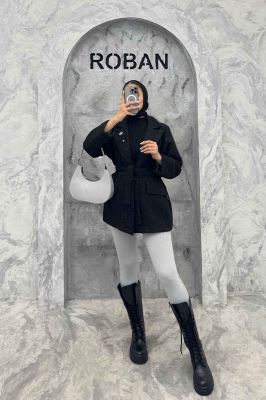 کت فوتر جناقی لمه دار گلسینه میخی آستردار