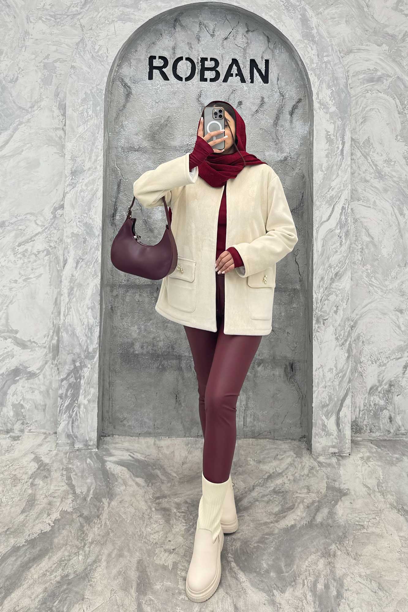 کت مخمل آستردار خرجکار تدی