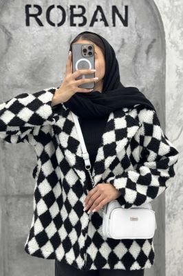 کت تدی یقه انگلیسی کمربنددار