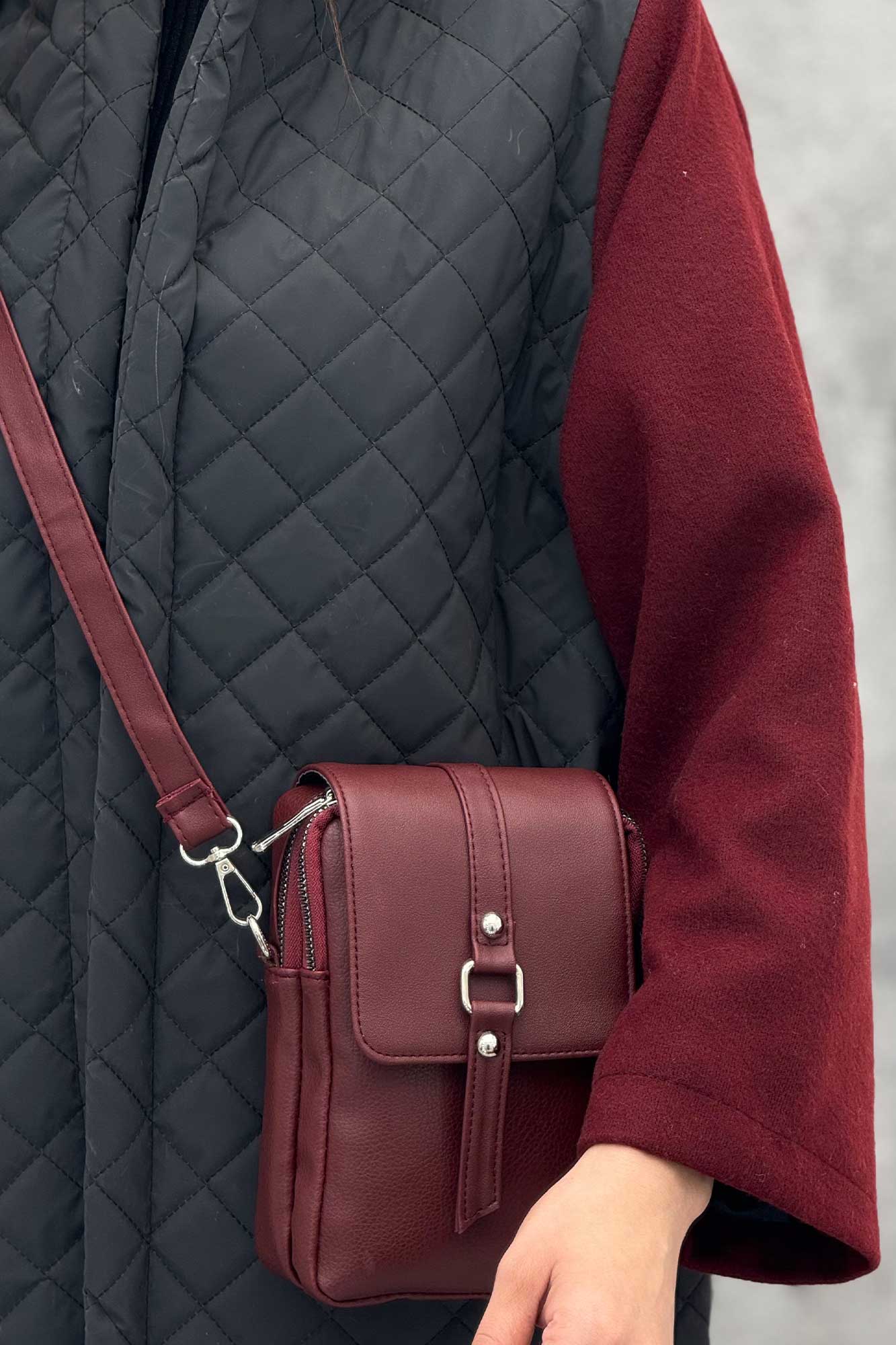 کاپشن امبردی کلاه دار آستین فوتر