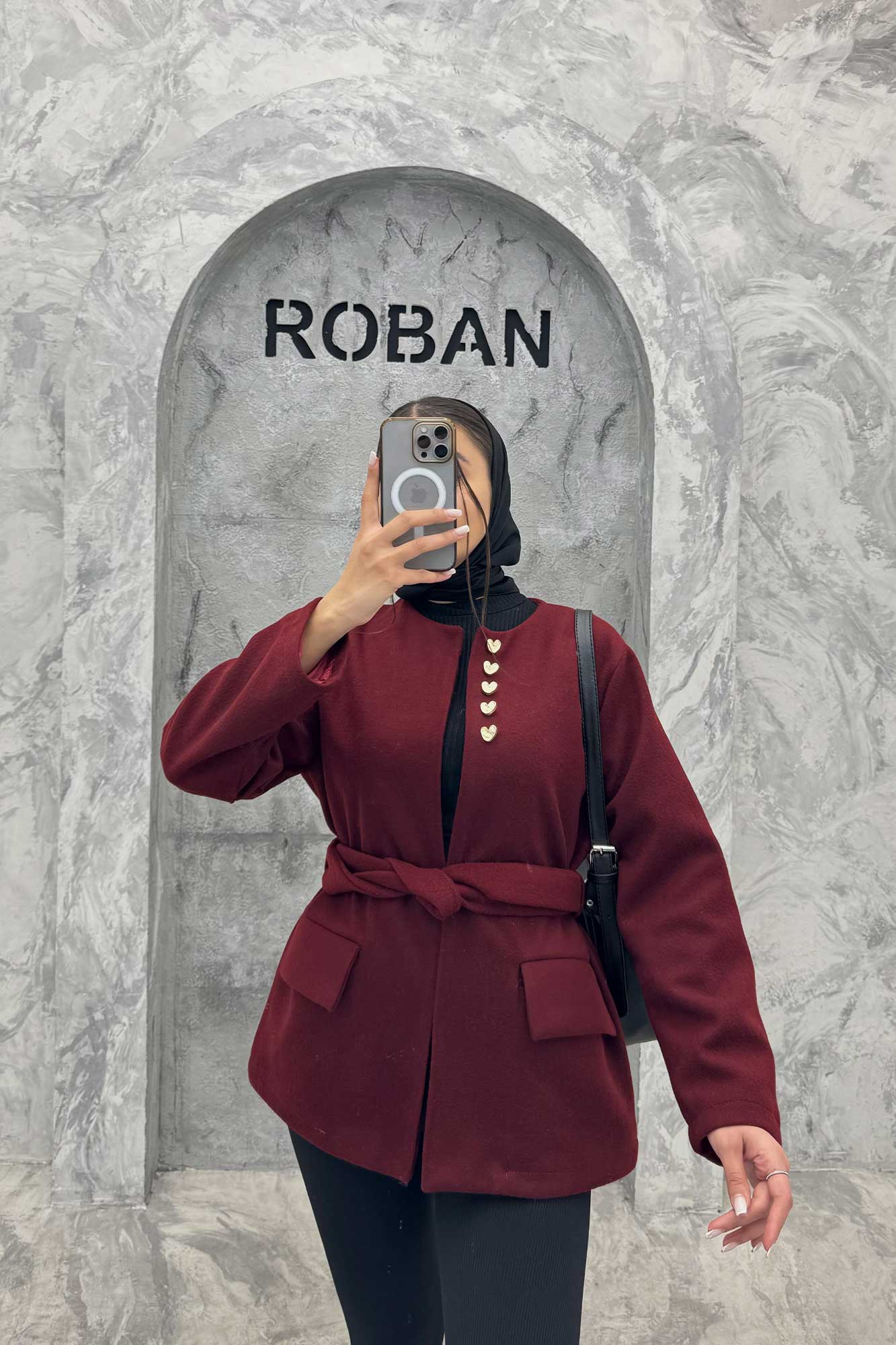 کت فوتر دکمه قلبی دو جیب پاکتی