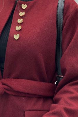 کت فوتر دکمه قلبی دو جیب پاکتی