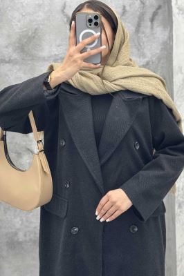 پالتو بلند فوتر کجراه یقه انگلیسی لیارز