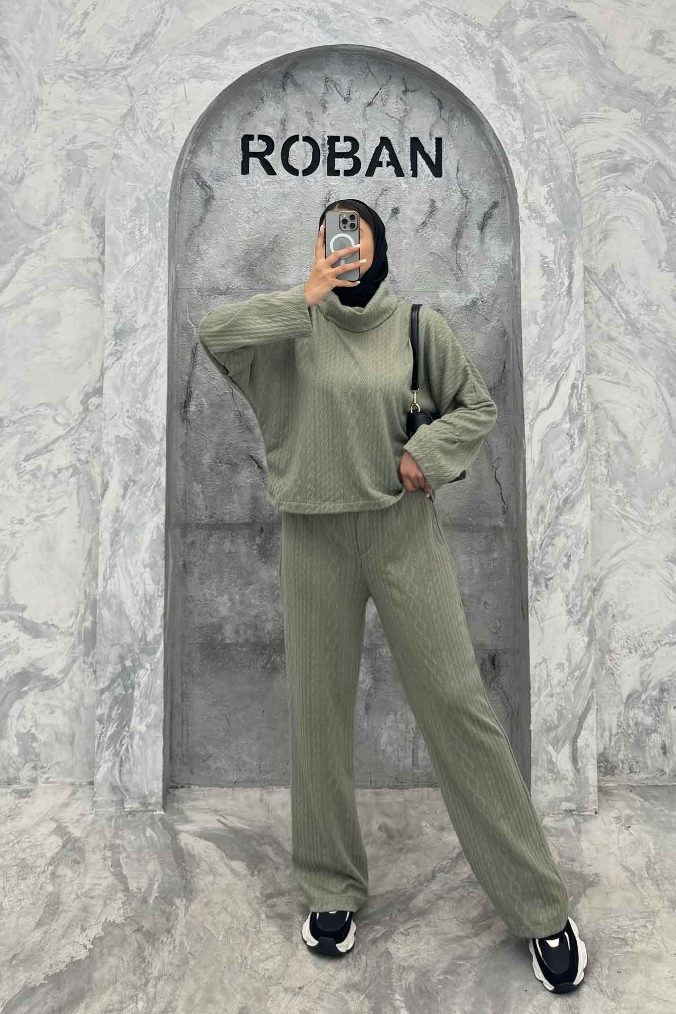 ست بلوز یقه اسکی و شلوار مراکشی ماتیسا