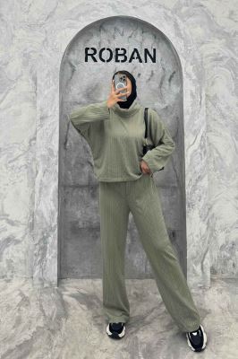 ست بلوز یقه اسکی و شلوار مراکشی ماتیسا