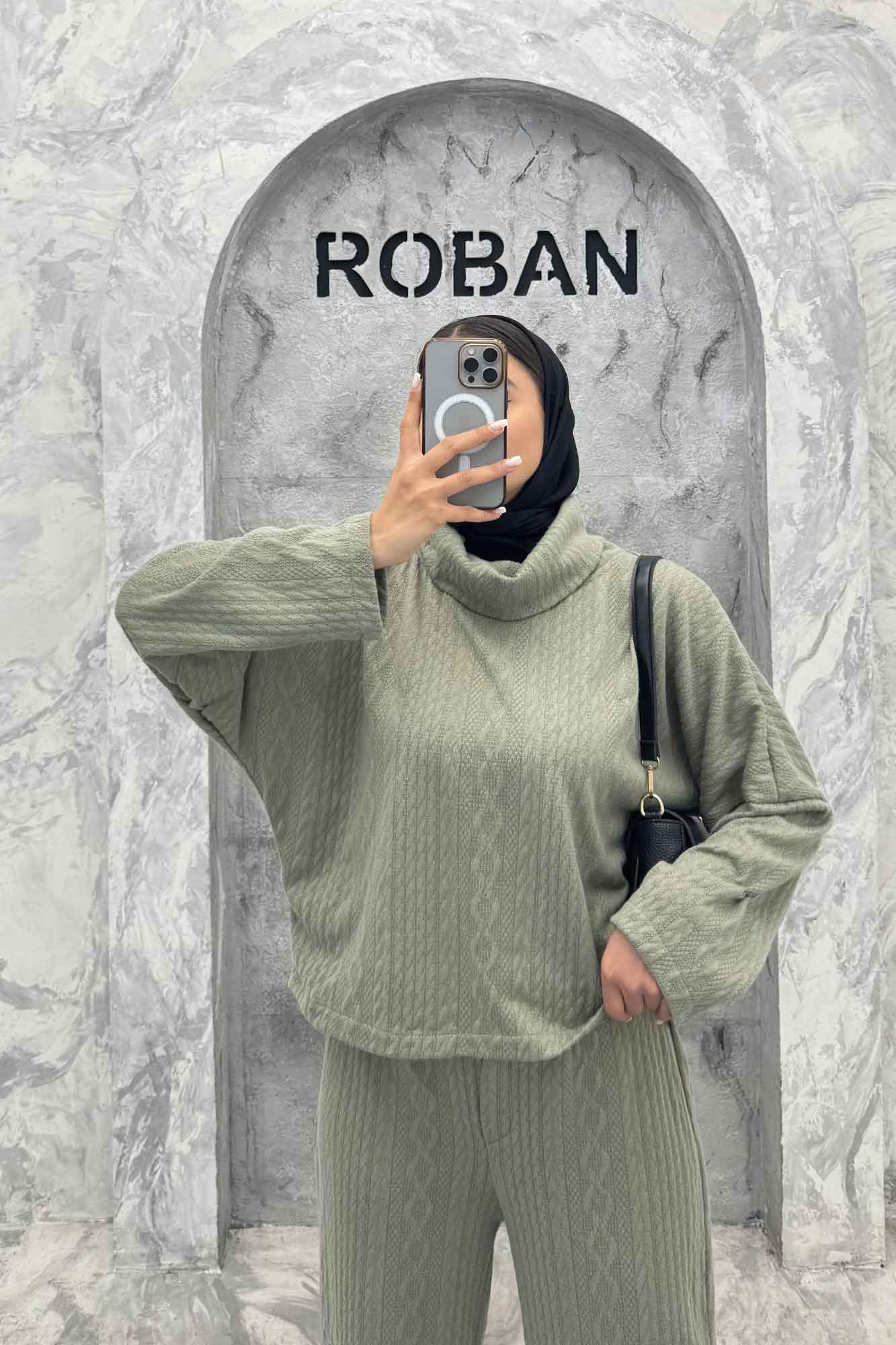 ست بلوز یقه اسکی و شلوار مراکشی ماتیسا