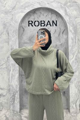 ست بلوز یقه اسکی و شلوار مراکشی ماتیسا