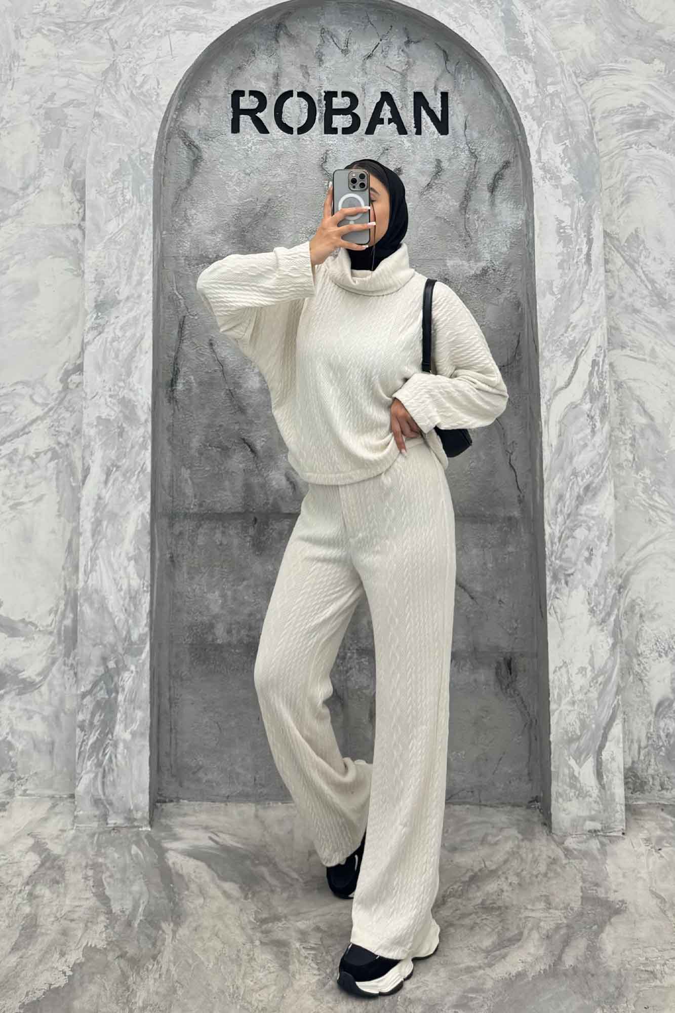 ست بلوز یقه اسکی و شلوار مراکشی ماتیسا