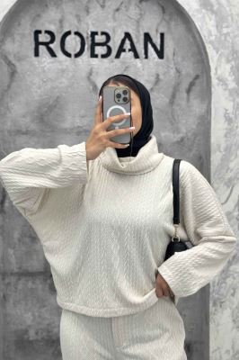 ست بلوز یقه اسکی و شلوار مراکشی ماتیسا