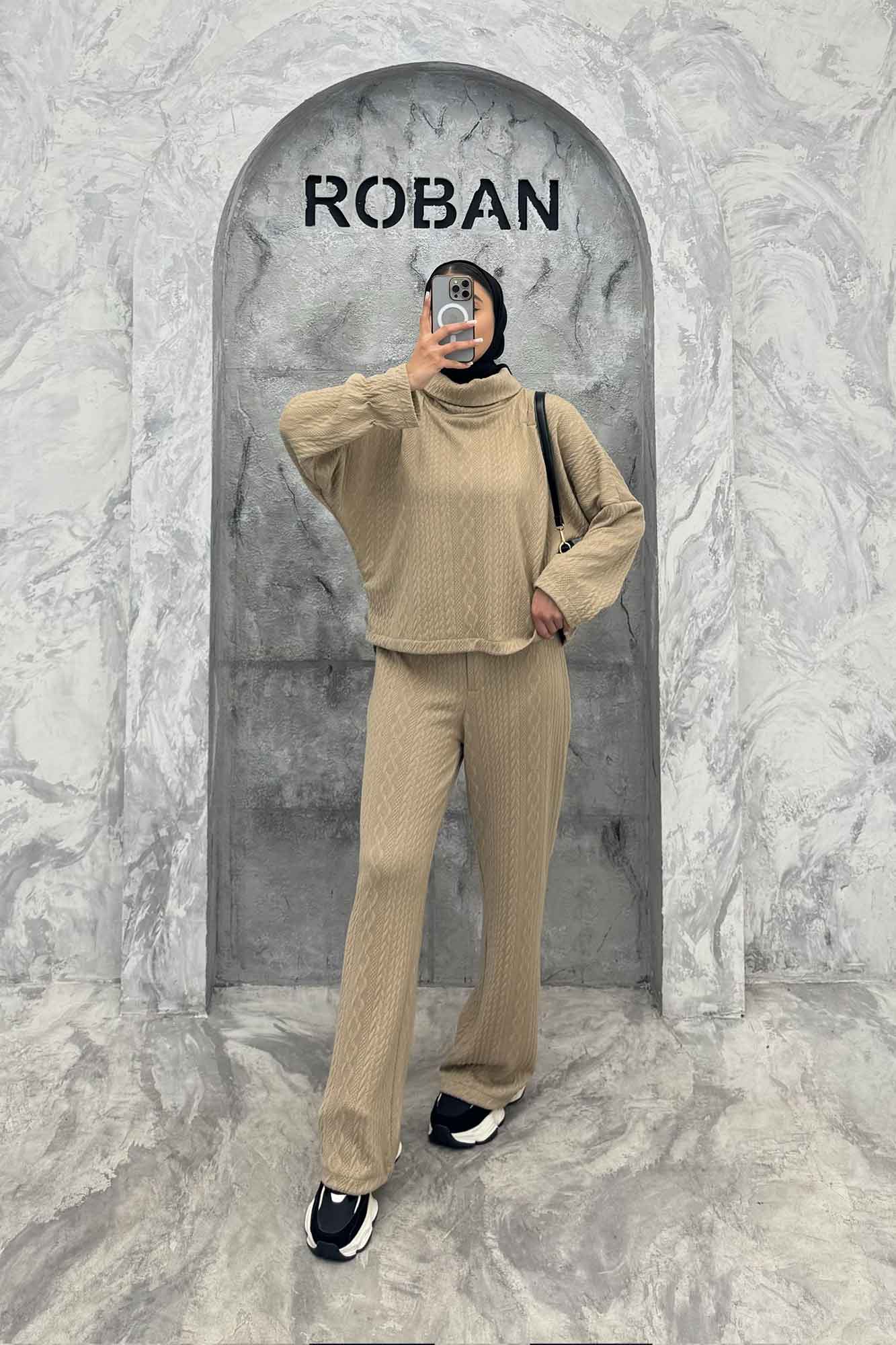 ست بلوز یقه اسکی و شلوار مراکشی ماتیسا