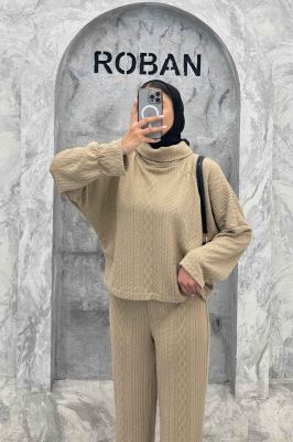 ست بلوز یقه اسکی و شلوار مراکشی ماتیسا