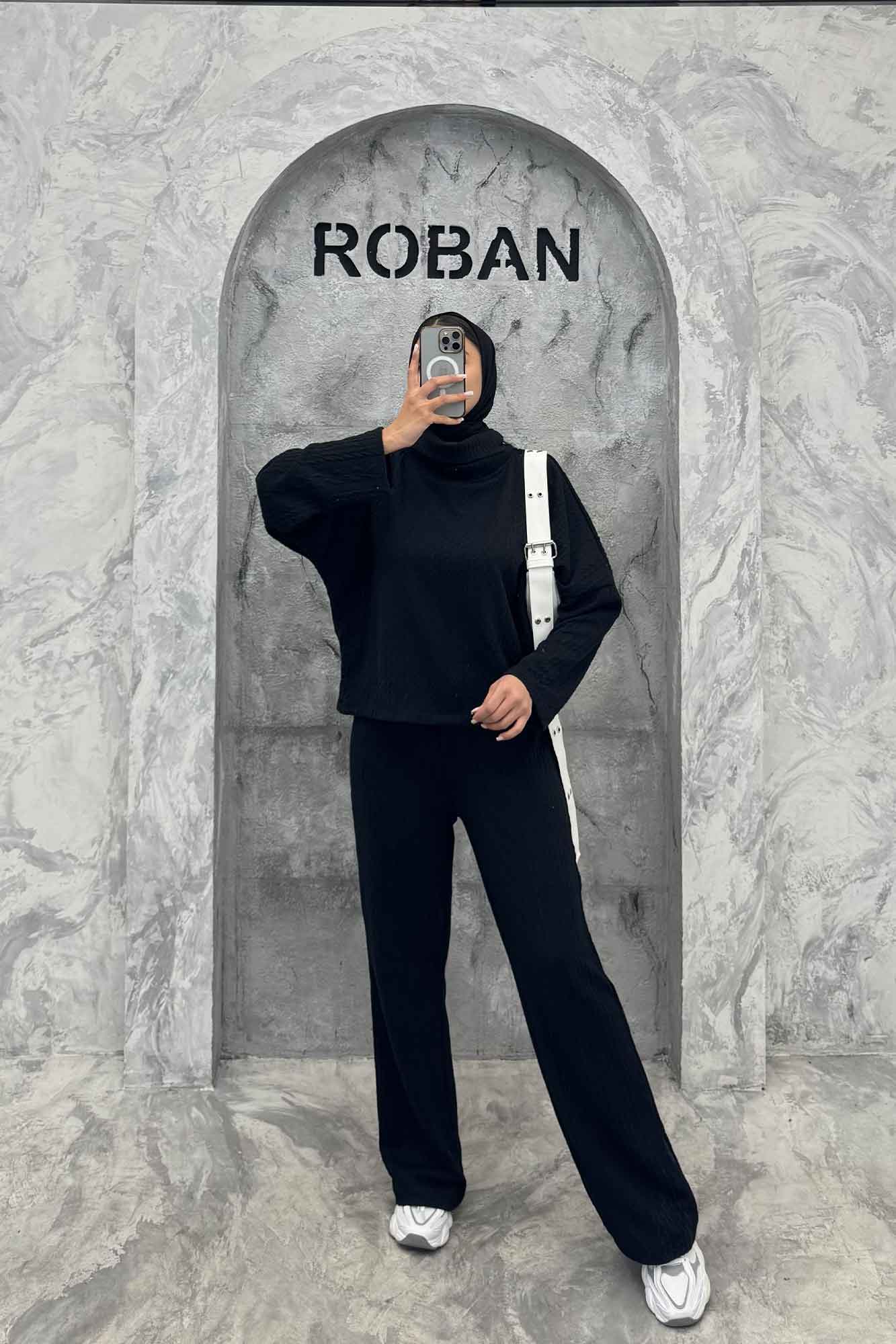 ست بلوز یقه اسکی و شلوار مراکشی ماتیسا