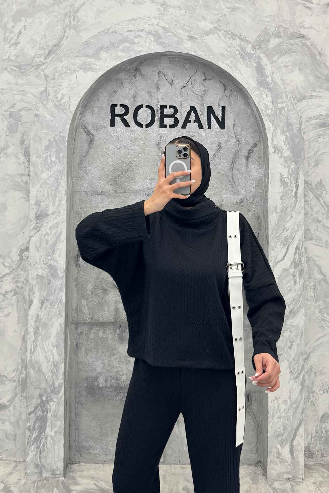 ست بلوز یقه اسکی و شلوار مراکشی ماتیسا