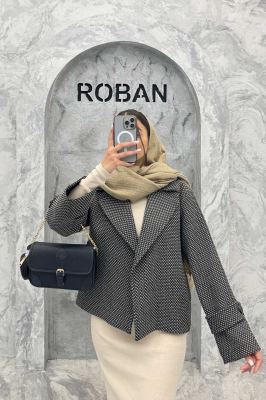 کت گابانا آستردار یقه انگلیسی رونیا