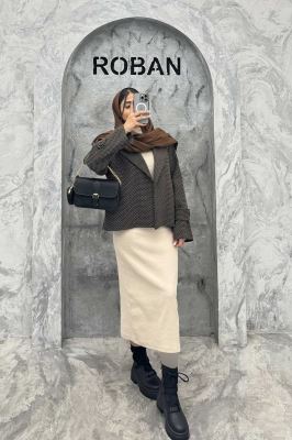 کت گابانا آستردار یقه انگلیسی رونیا