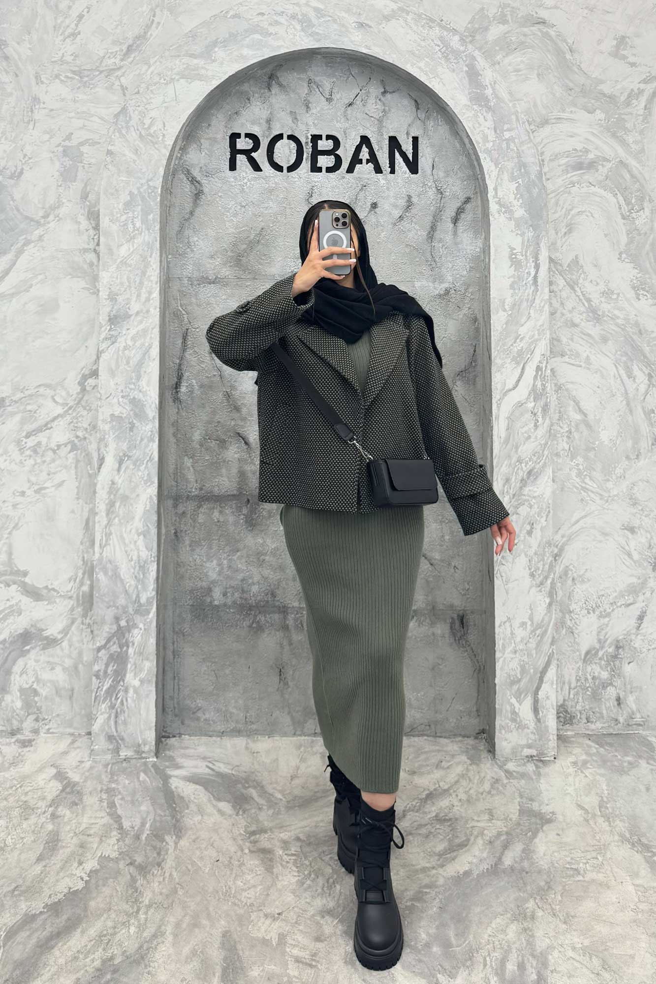 کت گابانا آستردار یقه انگلیسی رونیا