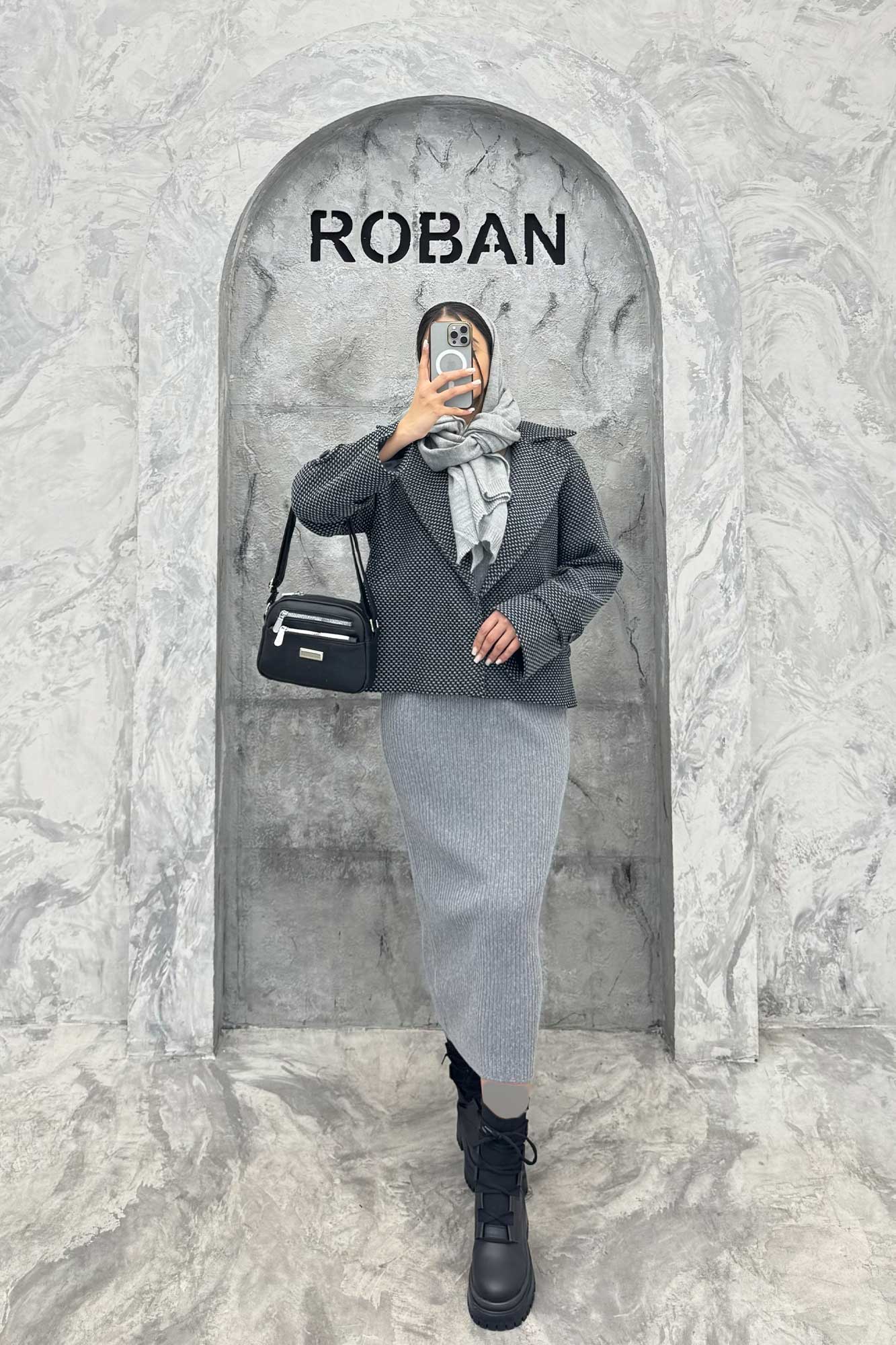 کت گابانا آستردار یقه انگلیسی رونیا