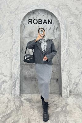 کت گابانا آستردار یقه انگلیسی رونیا