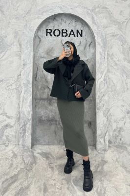 کت گابانا آستردار یقه انگلیسی رونیا