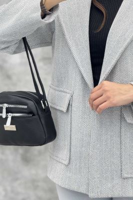 پالتو توییت پشمی  دو جیب پاکتی آنیدا