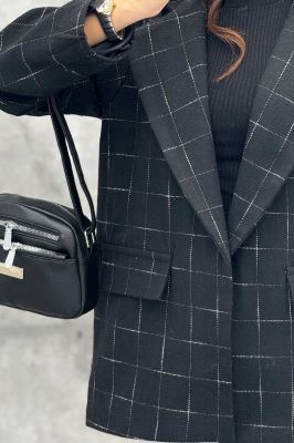 پالتو یقه انگلیسی توییت پشمی آستردار