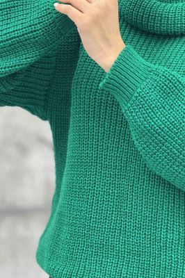 بلوز بافت یقه شل ساده بلند 