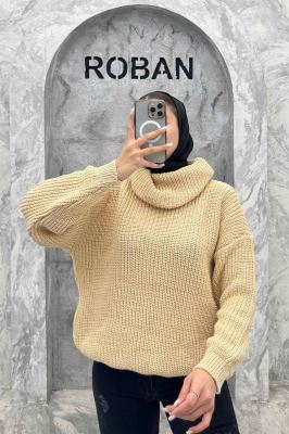 بلوز بافت یقه شل ساده بلند 